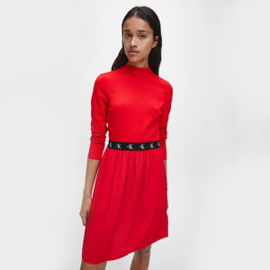 Calvin Klein dámské červené šaty - XS (XME)